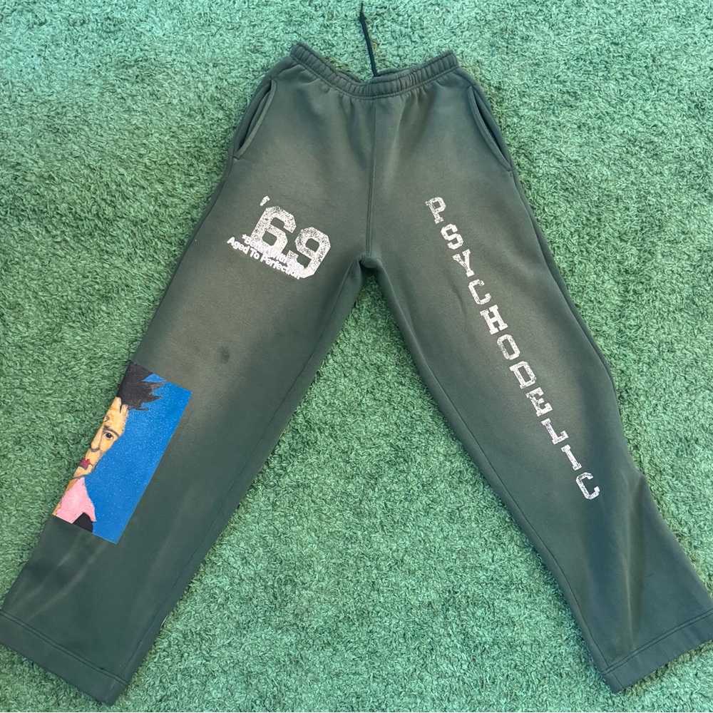 Better With Age Psychedelic Green Sweatpants